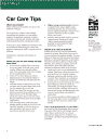 Car care tips fact sheet